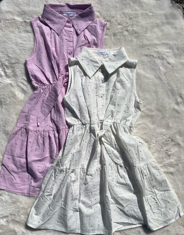 Girls jurk wit met strass steentjes