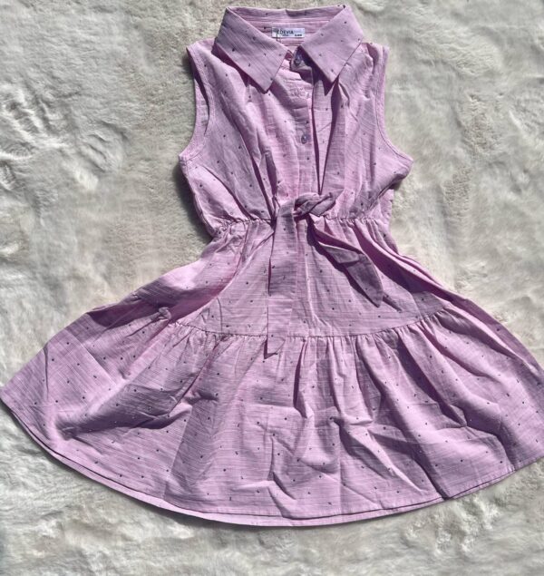 Girls Roze Jurk met strass steentjes