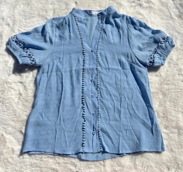 Blousje met Boho mouw Blauw