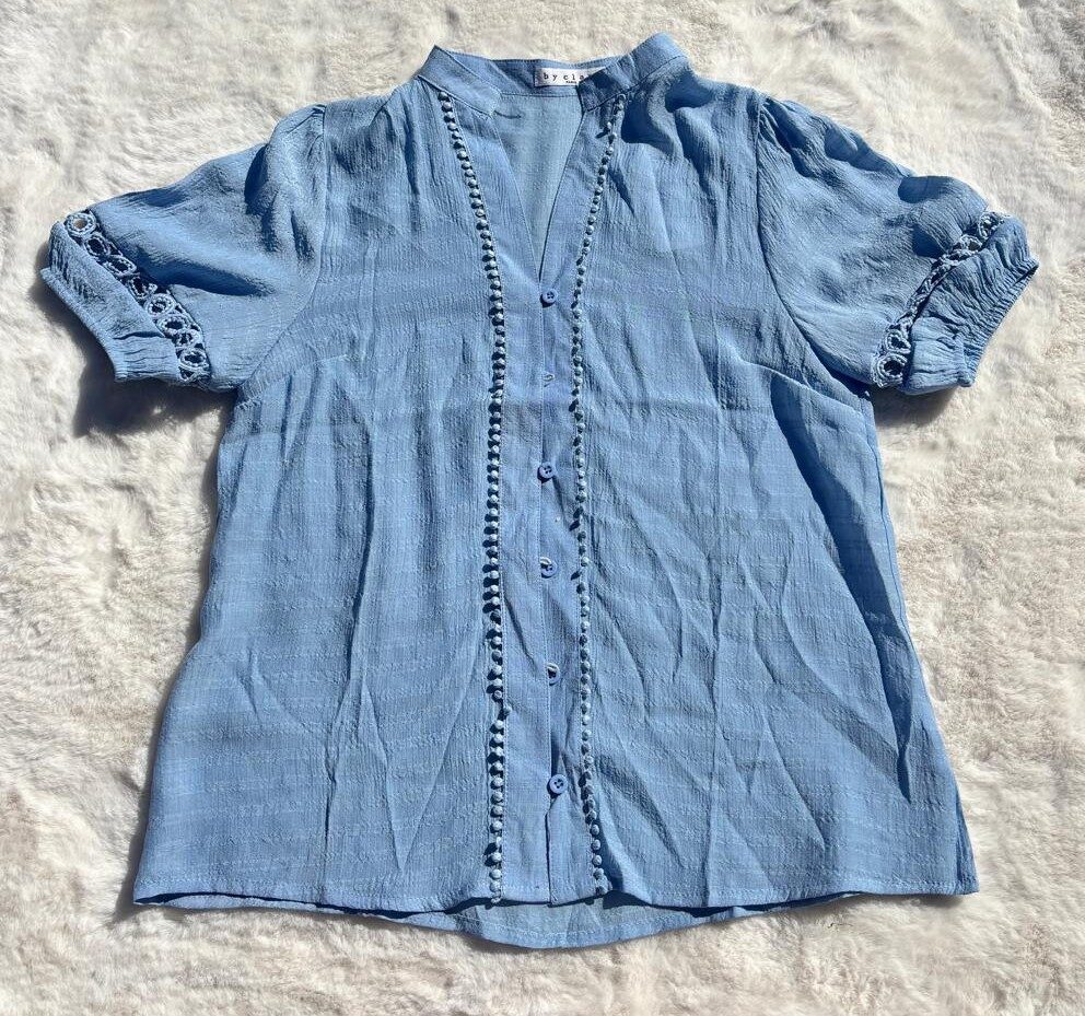 Blousje met Boho mouw Blauw