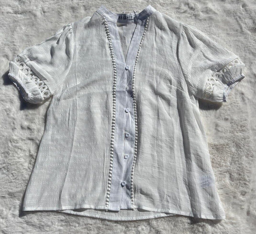 Blousje met Boho mouw Wit