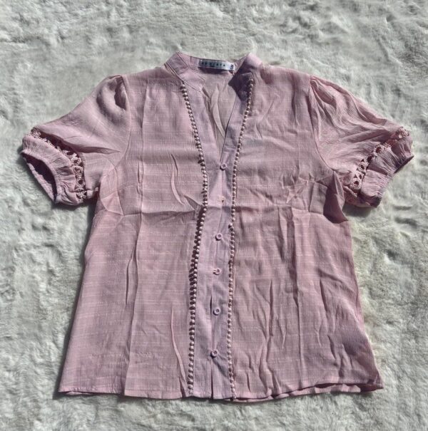 Blousje met Boho mouw Licht Roze