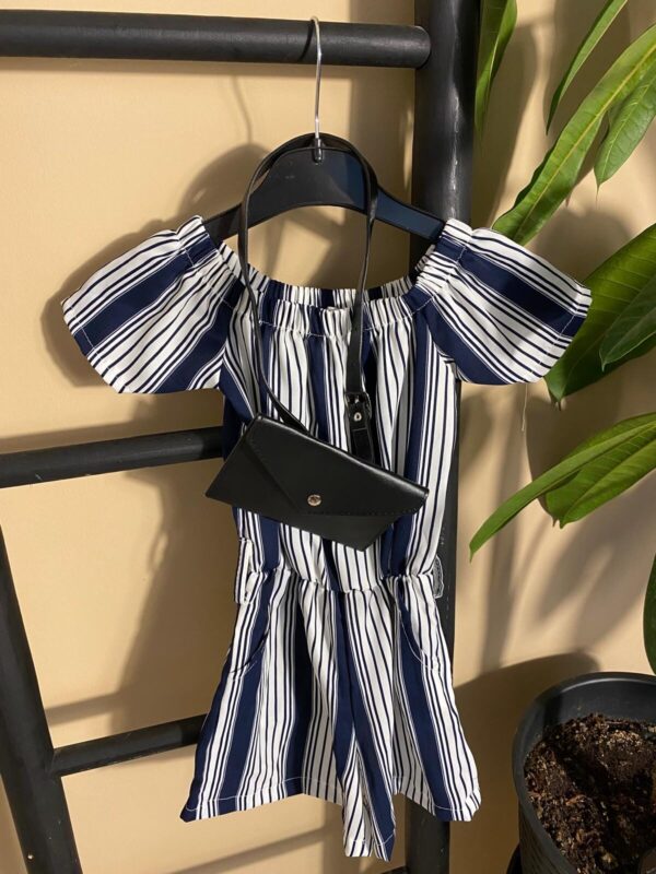 Girls jumpsuit met heuptas