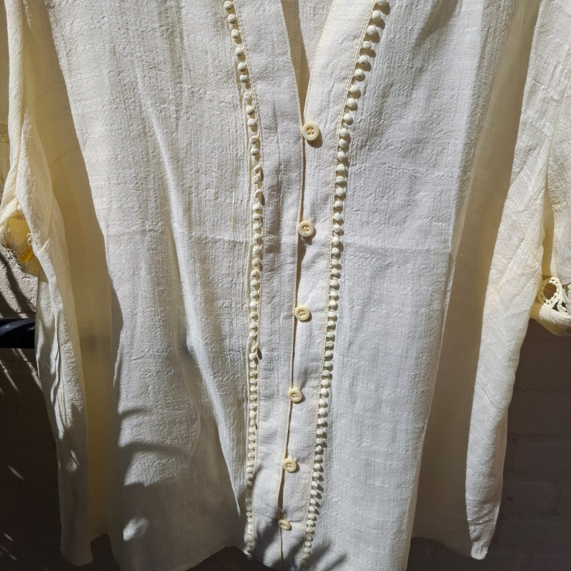 Blousje met Boho mouw Geel - Afbeelding 2