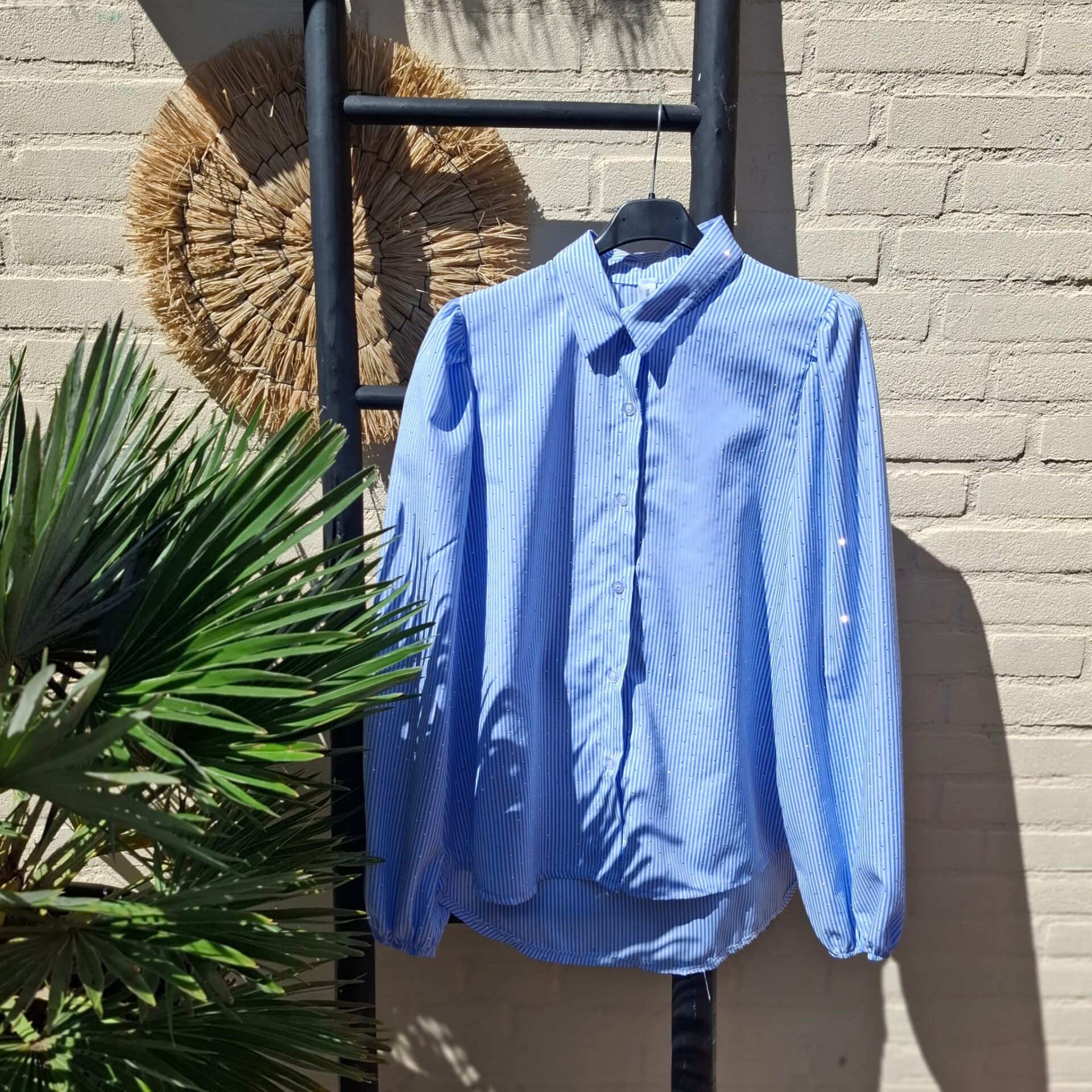 Dames Blouse met stras steentjes - Afbeelding 2