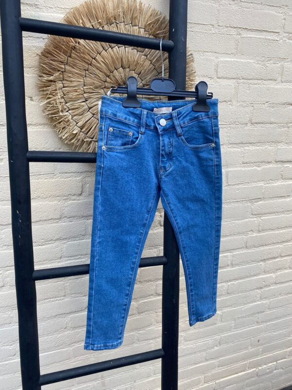 Basic Meisjesjeans – Verstelbare Taille & Elastische Stof