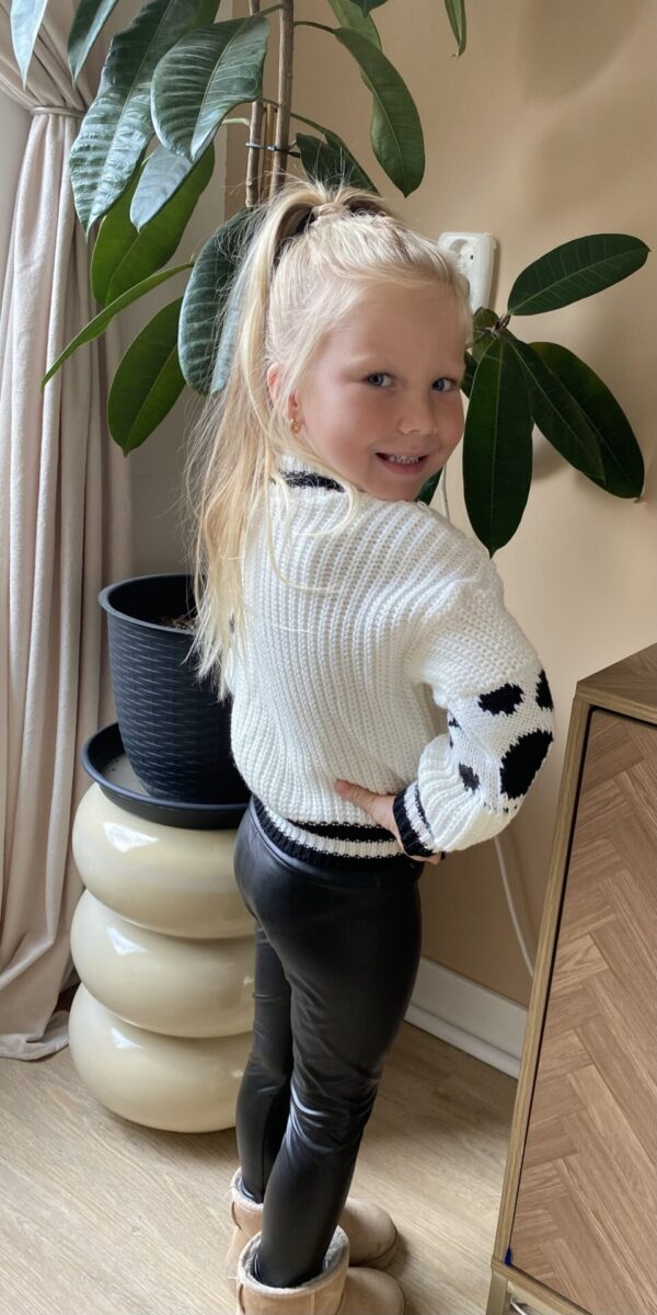 Zwarte Coated Legging