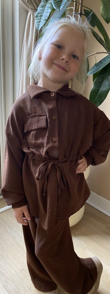 Choco set blouse en broek