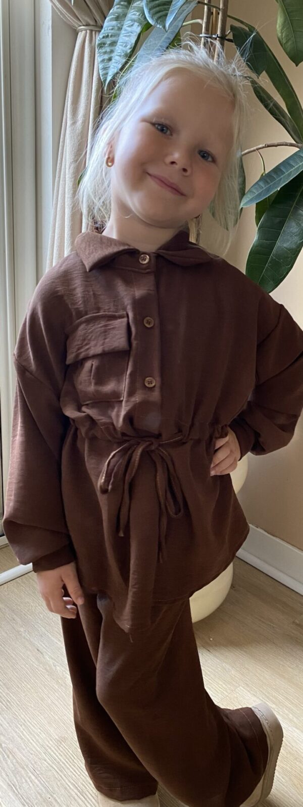 Choco set blouse en broek