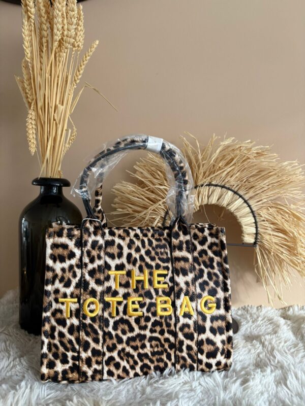 Golden Panthera Tote midi